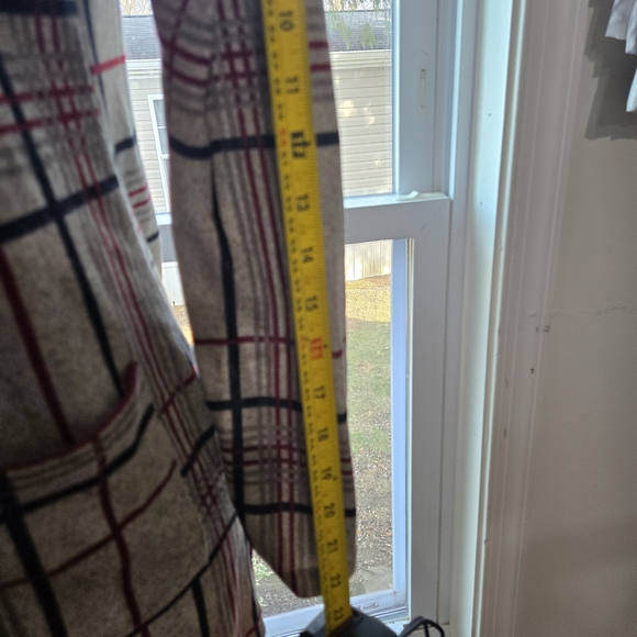 Chic Beige Plaid Open Cardigan - Picture 8 of 10